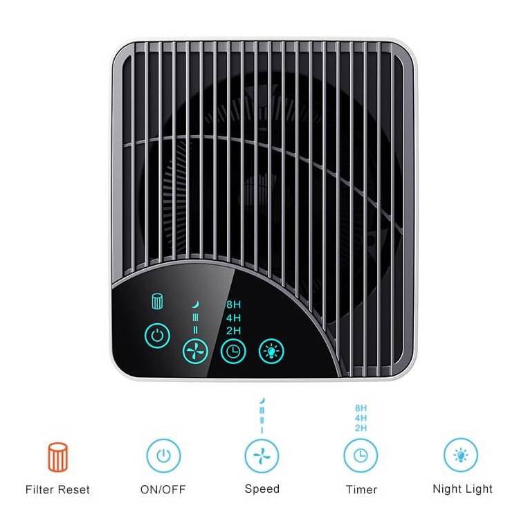 VANSU 110V 220V CE ROHS Most Popular Household Portable Air Purifier With Tuya APP