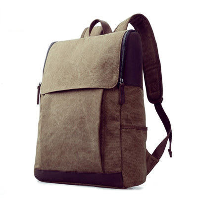 College Campus Retro Backpack OEM Promotion Cheap Computer backpack bag Canvas Fashion backpack