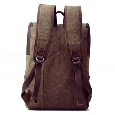 College Campus Retro Backpack OEM Promotion Cheap Computer backpack bag Canvas Fashion backpack