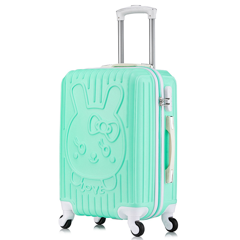 New love cartoon cute cat mother trolley suitcase universal luggage sets wheel password suitcase 20 inch boarding case