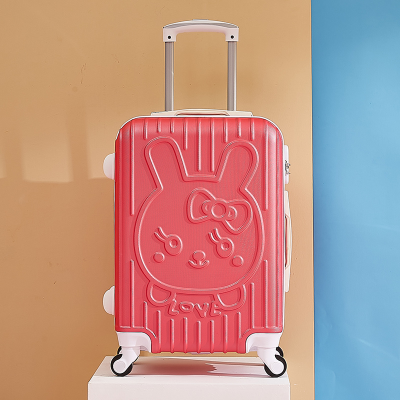 New love cartoon cute cat mother trolley suitcase universal luggage sets wheel password suitcase 20 inch boarding case