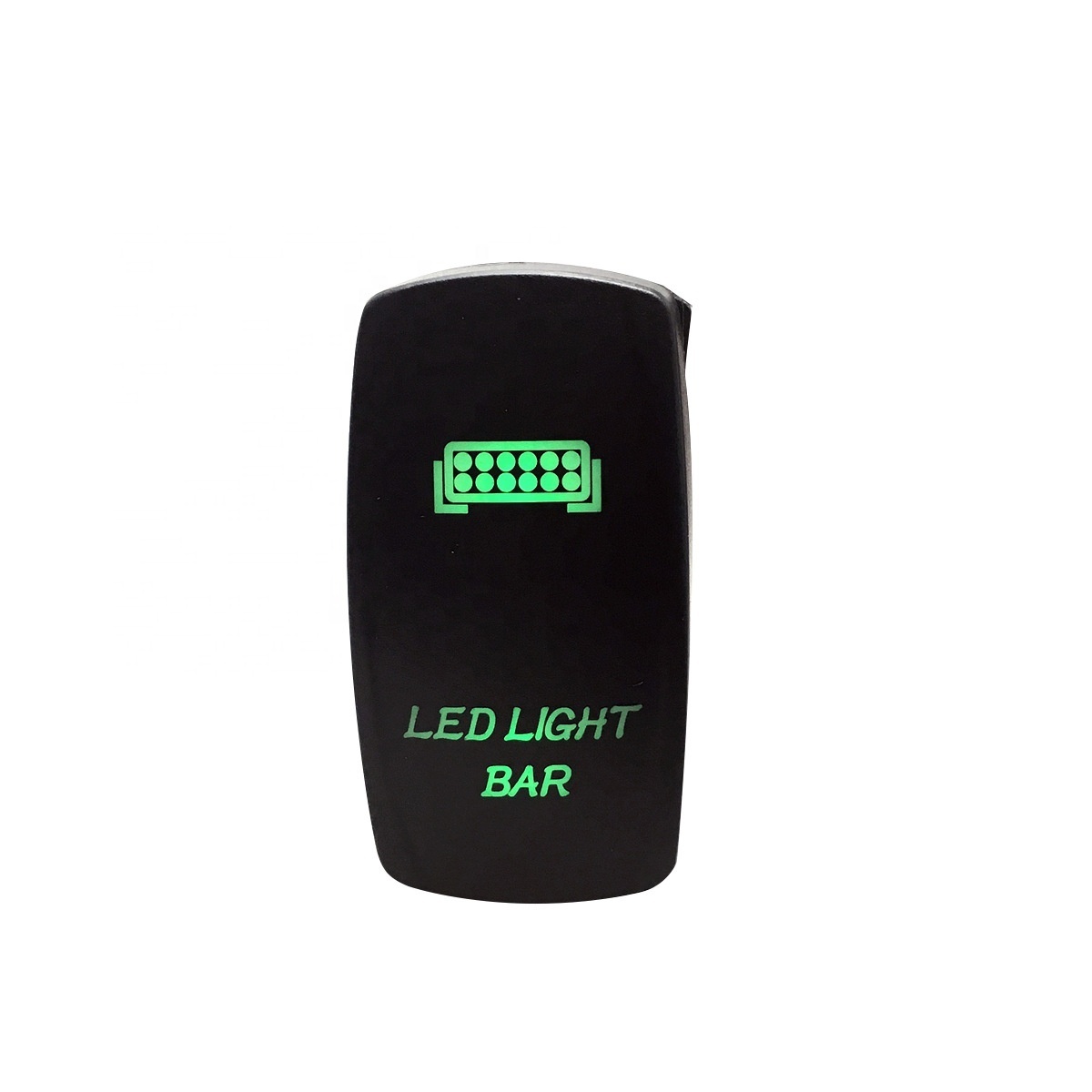 Waterproof Laser Etched 24V 20A On/Off SPST 5 PIN Two LED Light Bar Illuminated Carling Bus 12volt Rocker Switch For Auto