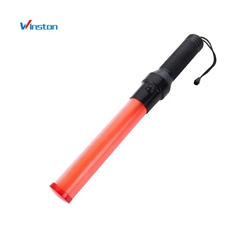 Portable Red Security Baton LED flashing Battery Operated Traffic Baton for road