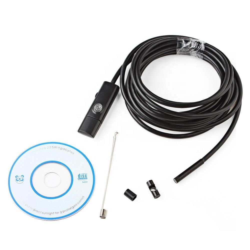 5.5mm Waterproof Inspection PC USB Endoscope Camera for Android and Computer