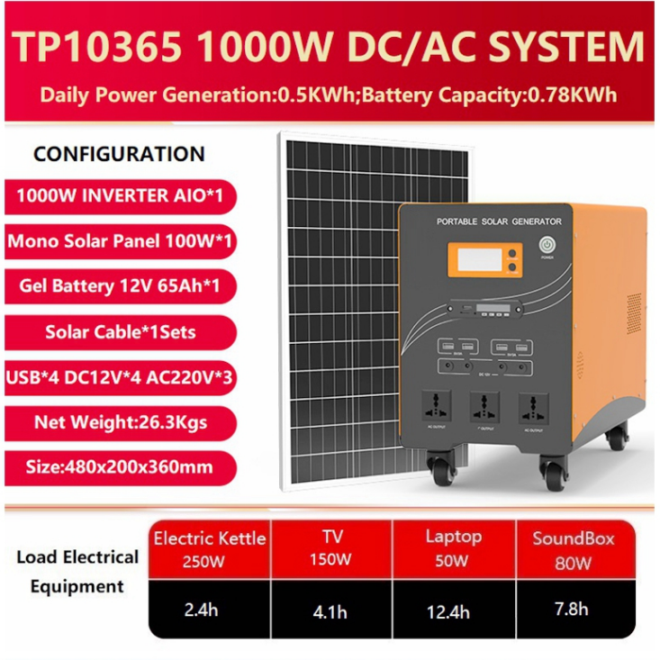 Wholesale Suitcase Portable Generator Cheaper price all in one solar panels system complete set Kit