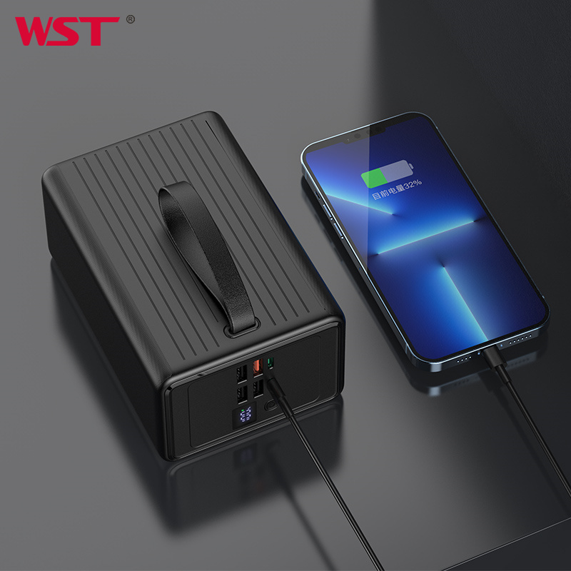 WST selling product charge portable mobile phone power bank mobile charge power bank power bank 80000mah