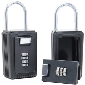 Mini Outdoor Wall Mounted Security Keyless 4 Digital Combination Key Safe Lock Box Key Storage Safe Password Key Box