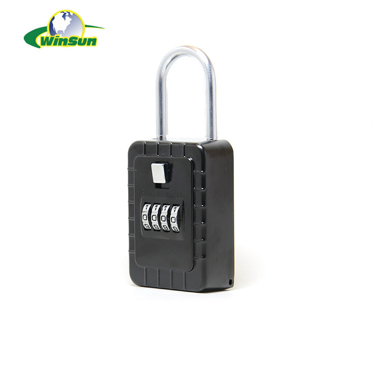 3-Key Lock Box Alpha Key Style Door Knob Hanging Padlock Combination Safe Lock With Keys, Safe Lock