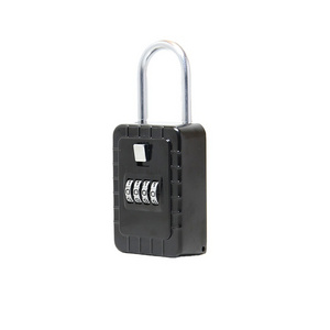 Zinc Alloy Black Grey Cream Master Lock Key Lock Box Outdoor Number Combination Lock For Box