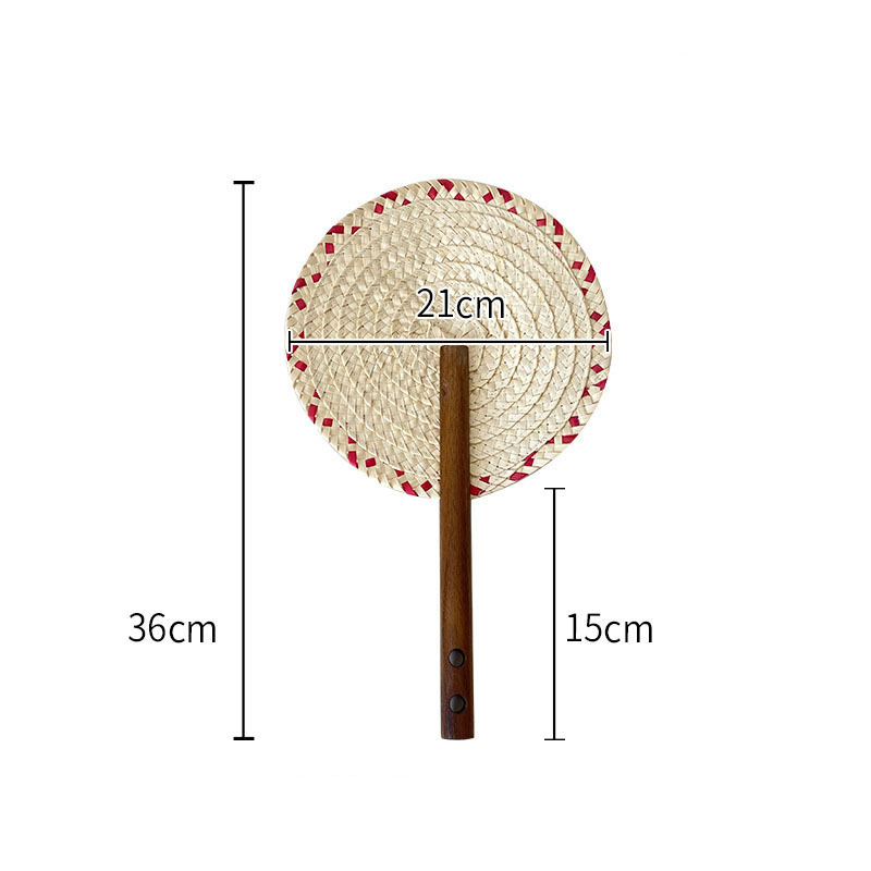 2024 New Summer Portable Cattail Leaf Fan for Old-Fashioned Children Baby and Infant Summer Cool Hand Fan Wind Banana Small Fan