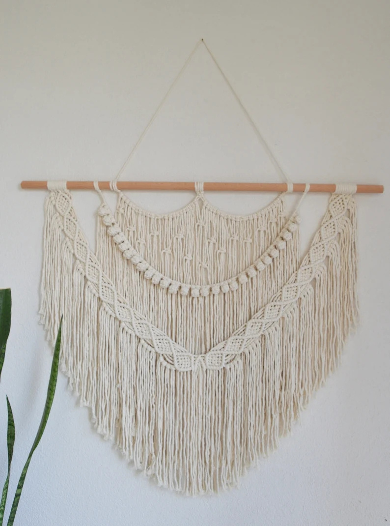 2024 new Macrame Wall Hanging Bohemian Decoration Woven Wall Hanging Macrame Mural Housewarming gift Headboard Boho Wall Decor