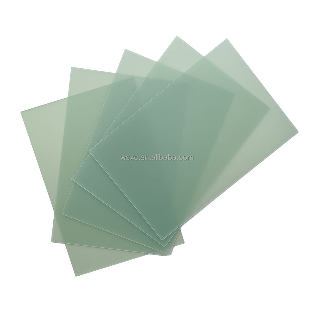 Custom G10 Yellow 1mm 1.5mm 3mm fiber glass plate Light Green 4X8 FR4 Epoxy Resin Sheet