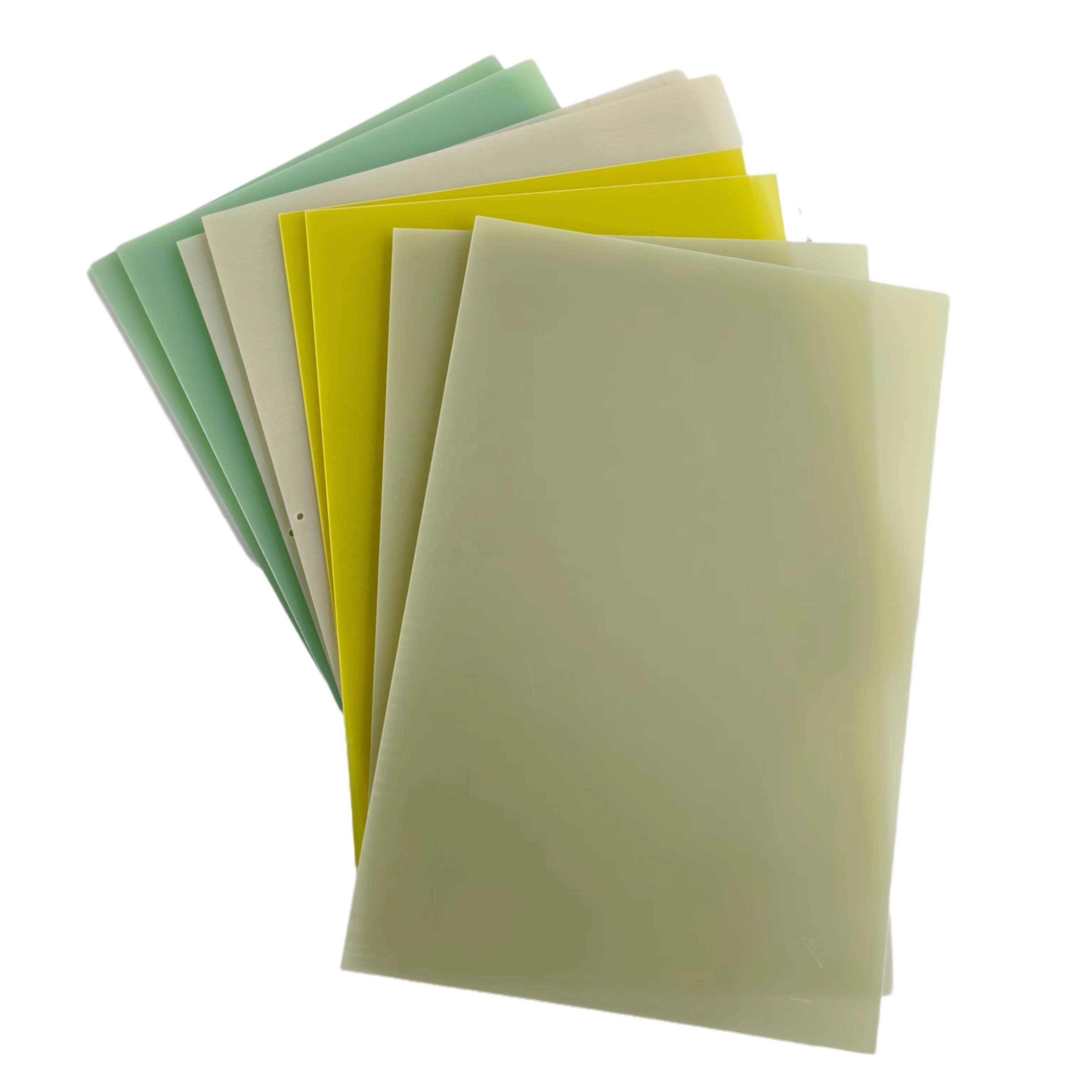 Custom G10 Yellow 1mm 1.5mm 3mm fiber glass plate Light Green 4X8 FR4 Epoxy Resin Sheet