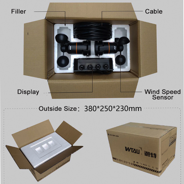 Wind Measuring Instruments WTF-B500 for Speed and Direction