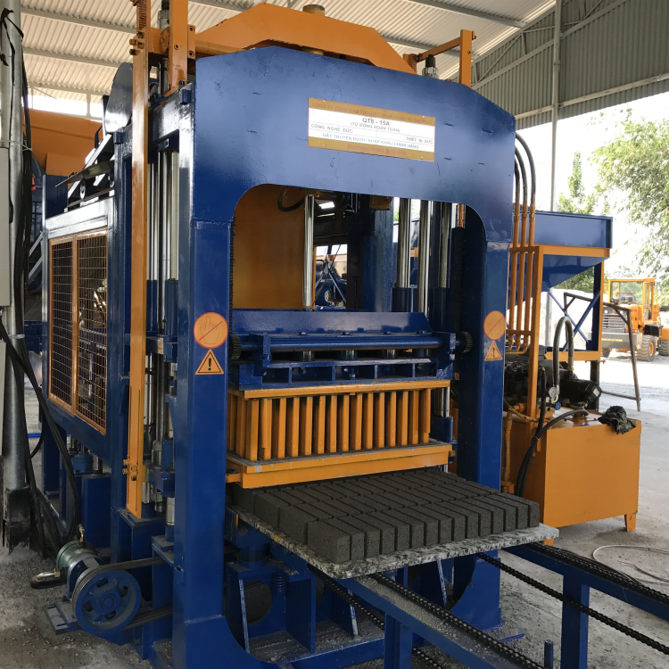 QT 8-15 Fully Automatic Block Making Machine Concrete Paving Stone Making Machine