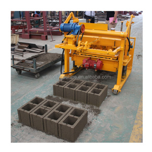 QT40-3A Manual Concrete Hollow Block Making Machine Price Brick Making Machinery Cement Making Machinery Philippines 30 Seconds