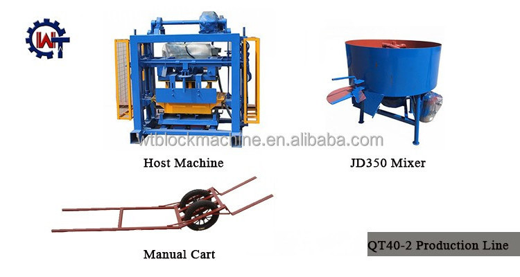 QT40-2 semi automatic hollow block making machine block making machine block make machine