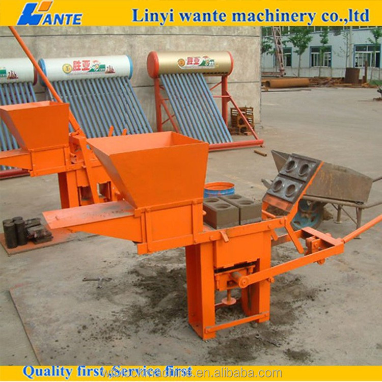 WT1-40 small scale industries machines surpass 2000 manual brick making machine interlock clay brick making machine south africa