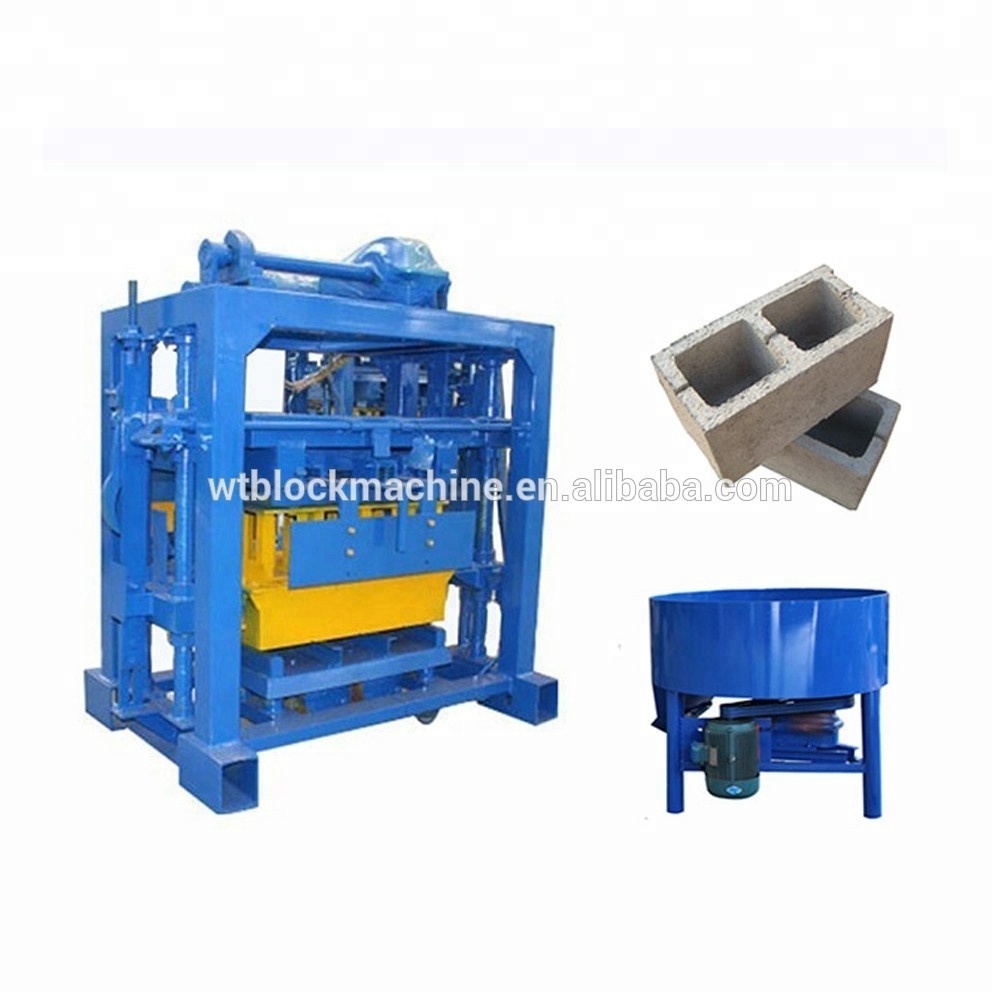 Factory price QT40-2 cement block concrete block molding machine bricks manual machine in Ghana