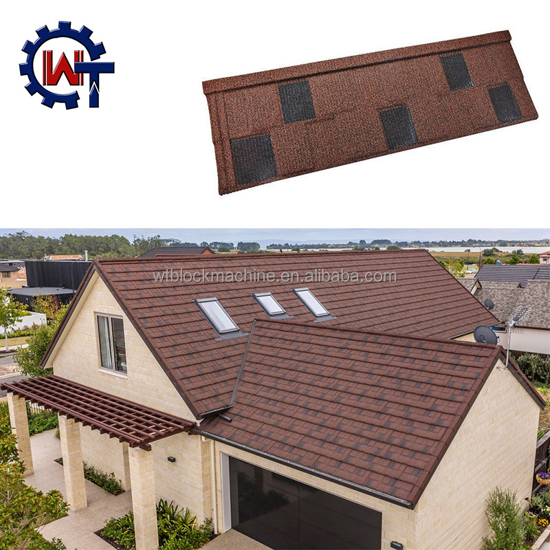 Colorful sand coated metal roof tiles prices color roof philippines