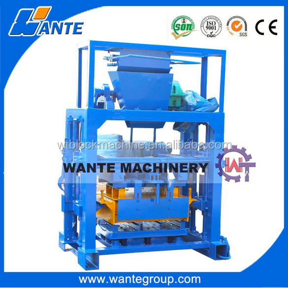 QT40-1 Concrete Block Making Machine Price,maquina Cement Shandong China De Block De Concrete Max.4000r/m 2500kgs Yellow 45KN