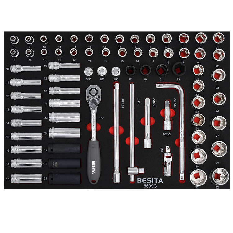 BESITA  365pcs Super Mechanic Tool Set With 7-drawer Trolle automotive maintenance tool set  car repair tools