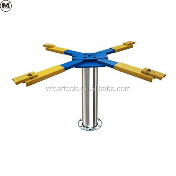 Hydraulic ground hidden design single post car lift