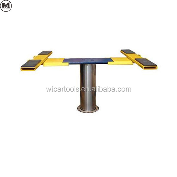 Hydraulic ground hidden design single post car lift