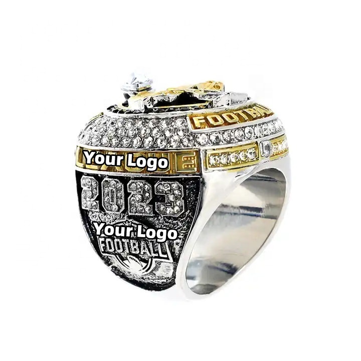 Manufacturer Custom Youth Football Softball Sports Award Custom Logo Championship Rings