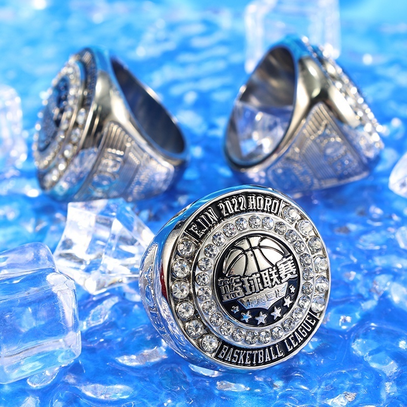 Manufacturer Design Custom Basketball Baseball Football Softball Hockey Sports Award Logo Championship Rings