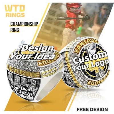 Manufacturer Custom Logo Basketball Baseball Football Softball Hockey Award Sports Championship Rings BestSuppliers