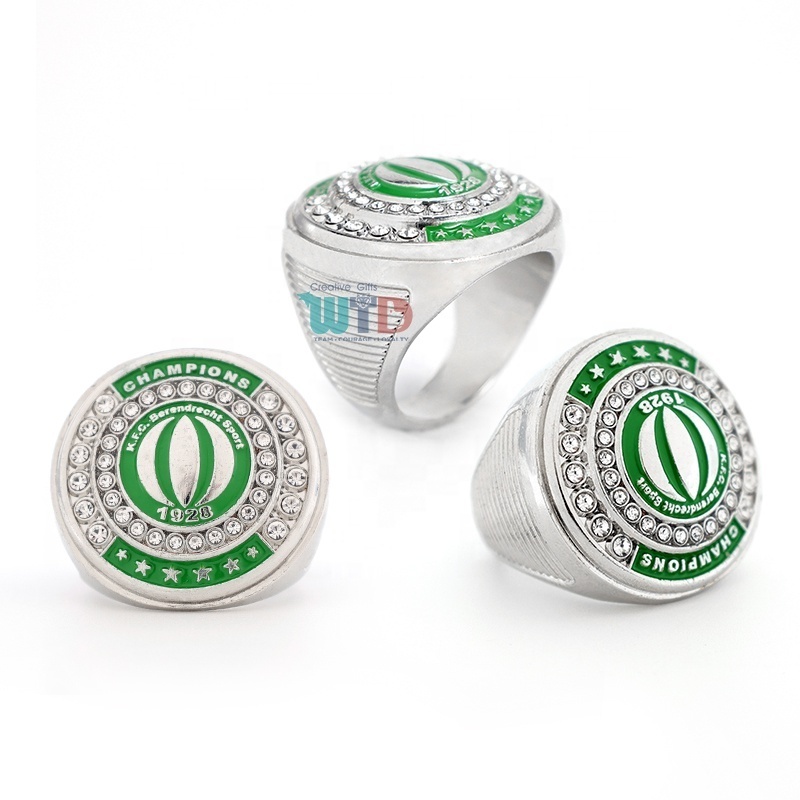 Custom High Quality Basketball Football Baseball Softball Sports championship Rings With Team Logo