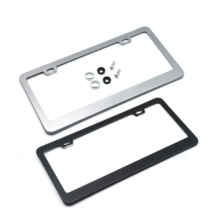 Top quality american license plates frames aluminum aluminum alloy license plate frame usa custom license plate cover