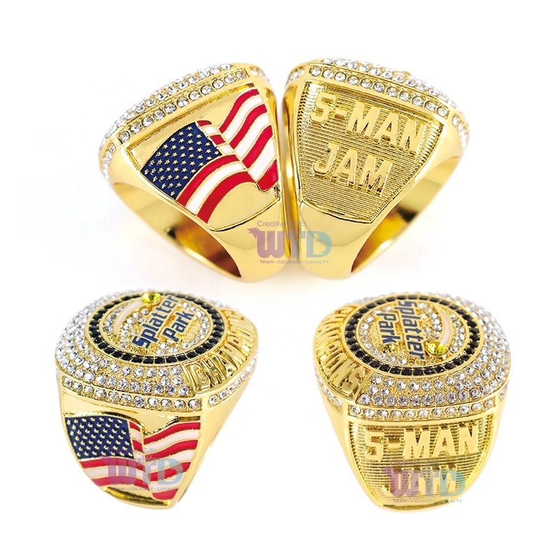 Wholesale Custom Basketball Championship Ring College Football Sport Championship Rings