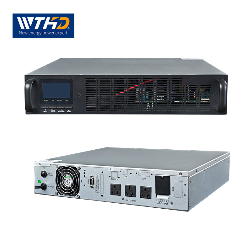 High Frequency Online UPS Rack Mount Power Supply Single Phase Pure Sine Wave 1-3KW