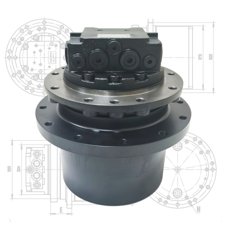 WEITAI TM04A Travel Motor Assy EX35 E303.5 GM04A 303 Final Drive Gearbox Reducer For Excavator Travel Device