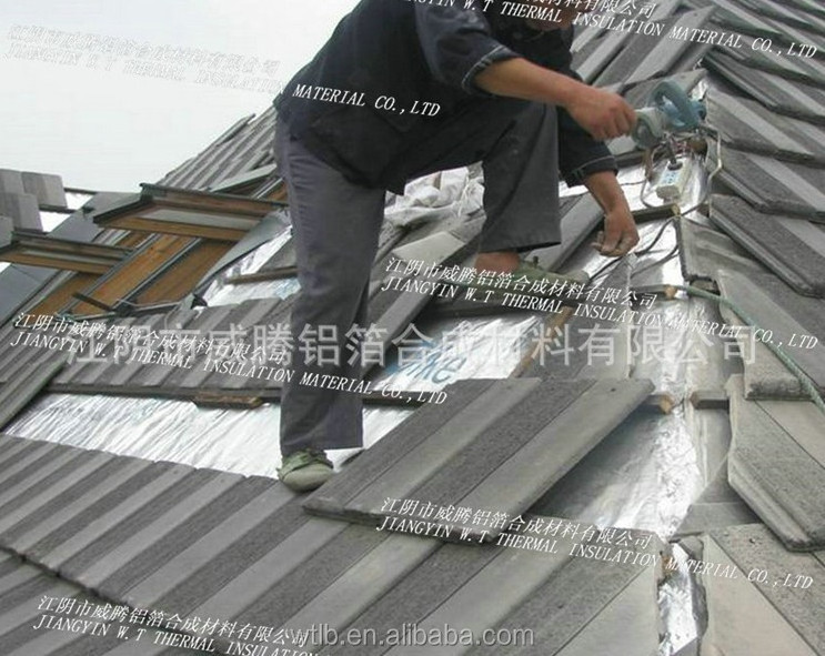 aluminum coated glass fiber aluminum foil backed glass fiber for heat insulation