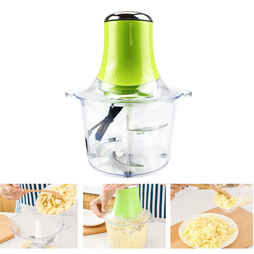 Kitchen 2L Electric Meat Grinder Multi-function Food Processor Blade Fruit Vegetable Chopper Blender Mincer Stainless Steel Ce