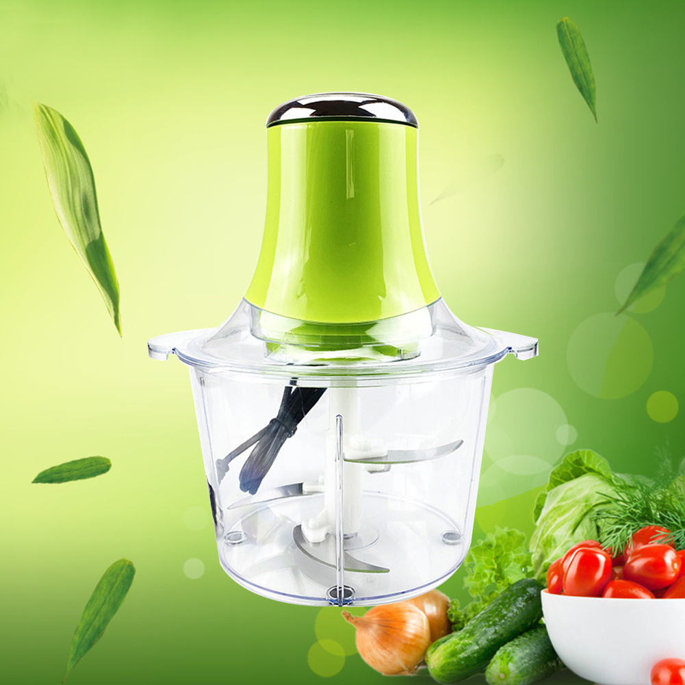 Kitchen 2L Electric Meat Grinder Multi-function Food Processor Blade Fruit Vegetable Chopper Blender Mincer Stainless Steel Ce