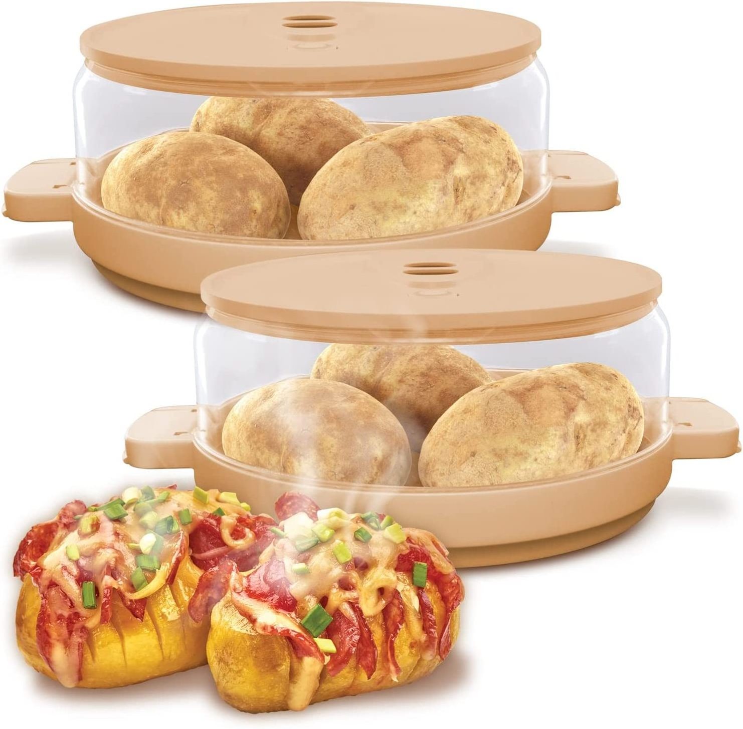 Potato Microwave bake cooker container Easy to Clean Dishwasher