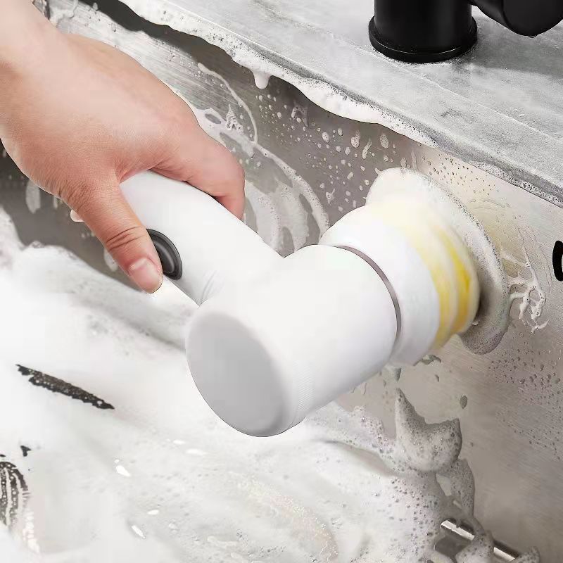 New Hand-held Electric Washing Brush Kitchen Dishwasher Multi-purpose Household Cleaning Polishing Tools Bathtub Scrube 5 in 1