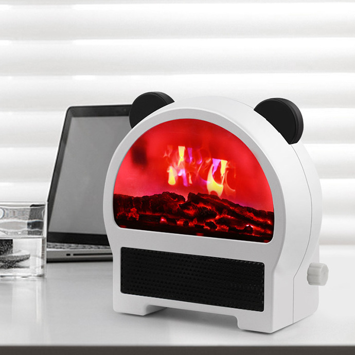 Electric Fireplace Air Warmer Flame Heater Remote Control room portable simulation fire heater