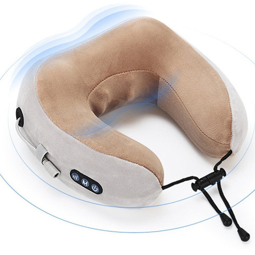 U shape Massage Pillow Vibrator Electric Shoulder Back Heating Kneading Infrared therapy pillow shiatsu Neck Massager