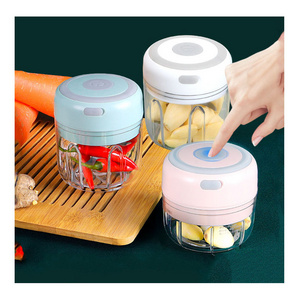 Kitchen Mini Wireless Food Slicer Portable Processor Portable USB Charging Electric Garlic Chopper  Children food blender