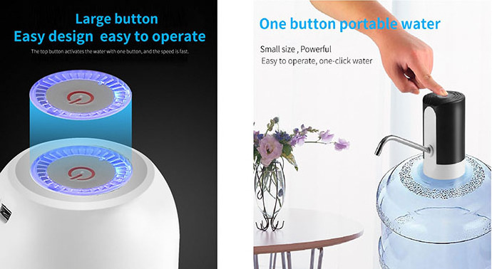 Drop shipping USB Portable Electric automatic Water Dispenser for Universal 5 Gallon Bottle drinking water pump