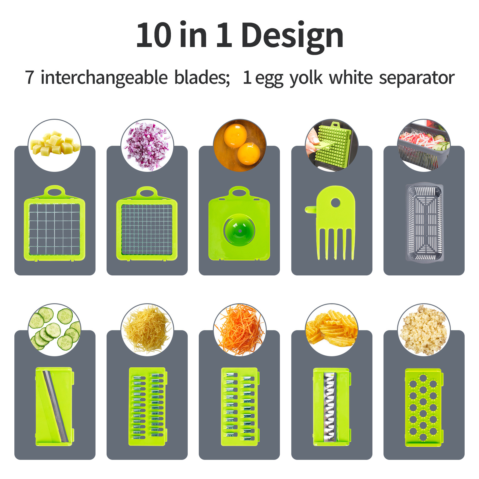 12 in 1 Multifunctionalvegetable food cutter vegetable shredders vegetable slicer kitchen accessories vegetable chopper