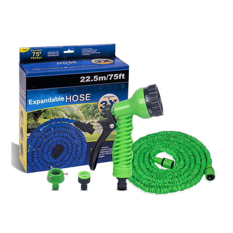 Expandable Magic Flexible Garden Hose To Watering With Spray Gun Garden Car Water Pipe Hoses Watering 25-200FT