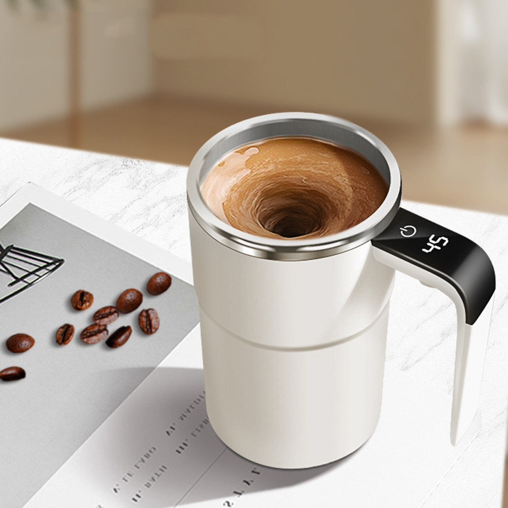 Electric Portable Coffee Cup Intelligent Temperature Control Magnetic Automatic Stirring Cup  Milkshake Cup