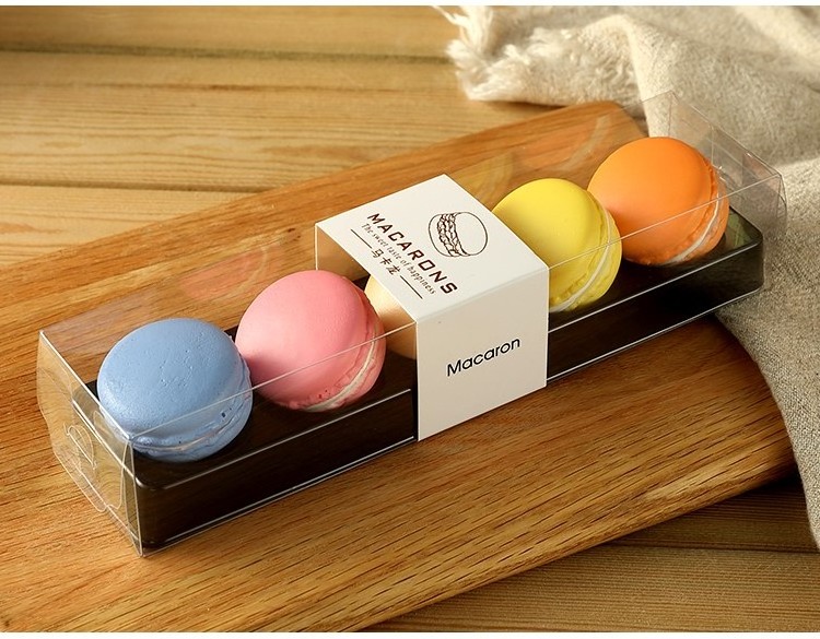 Custom Transparent PET Plastic Macaron Blister Packaging Box