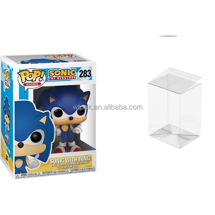 Wholesale Plastic Box PET Funko Pop Protector 0.5mm Box with Locking Tab For Toy Packaging